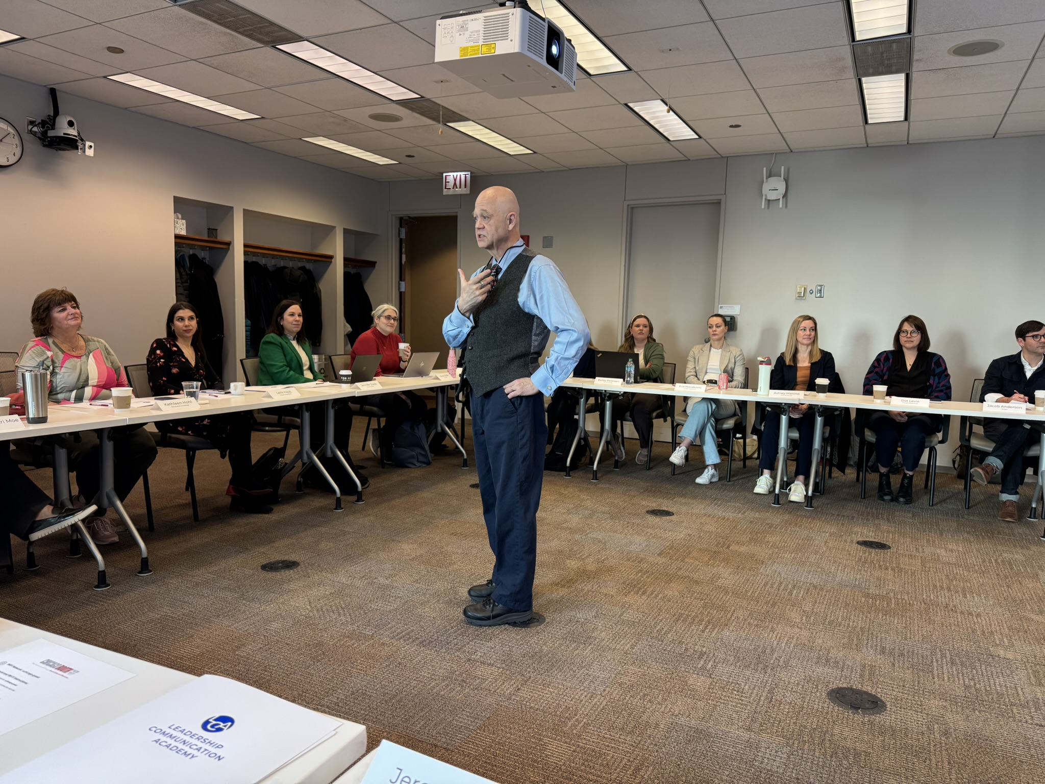 Fred Garcia passionately speaks to an audience